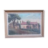 Paysage huile sur toile