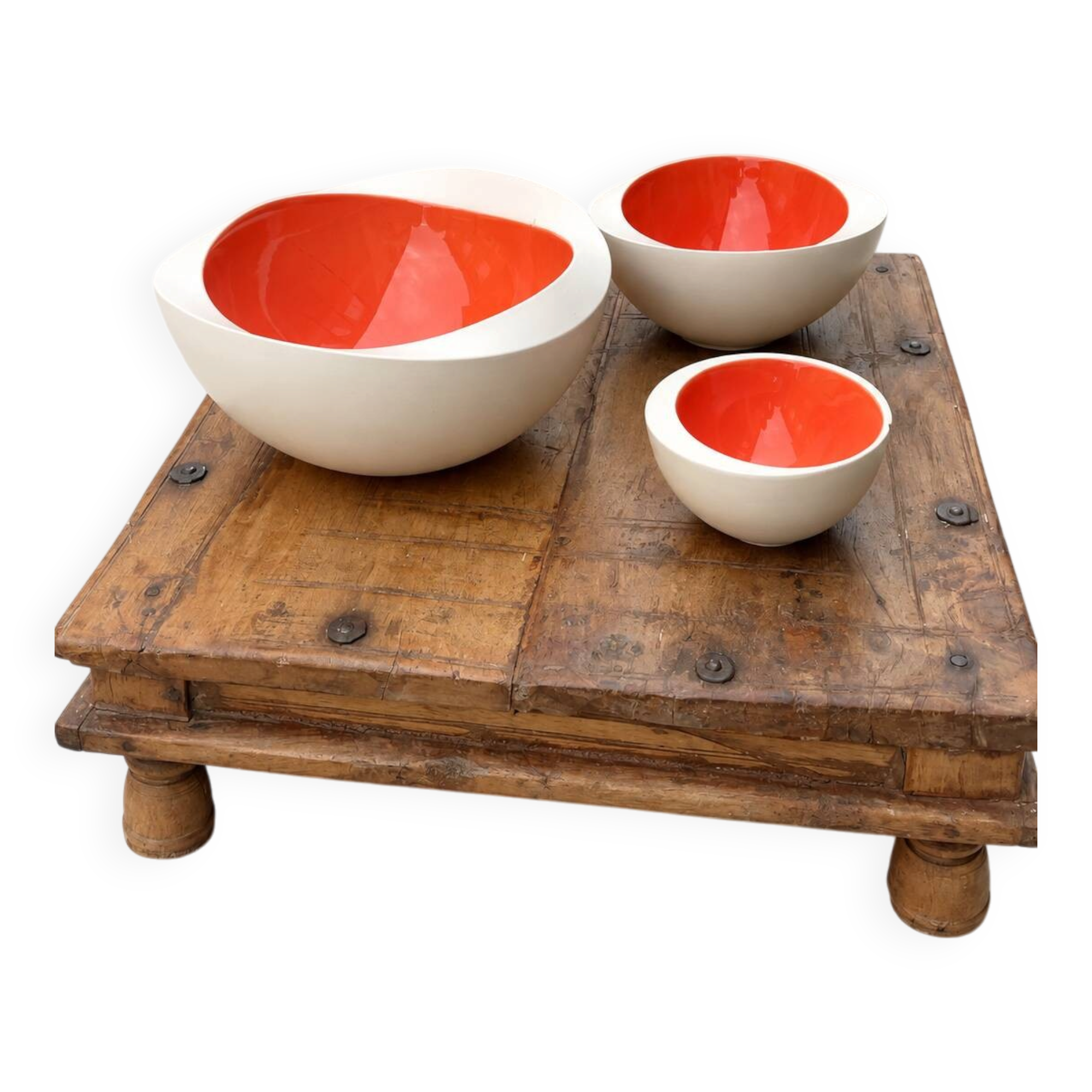 Set of 3 Flow ceramic bowls by Olav Slingerland – Dutch design