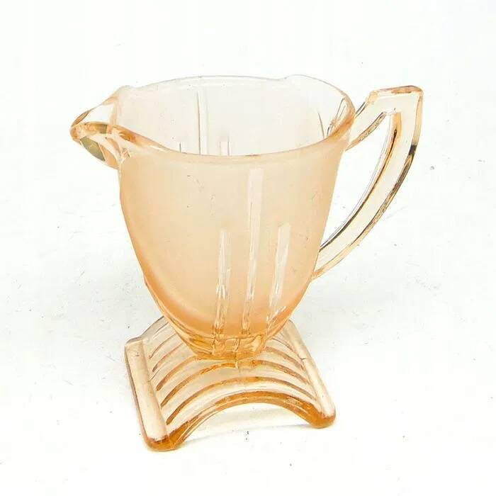 I9h art deco - rose milk jug stolzle 1930