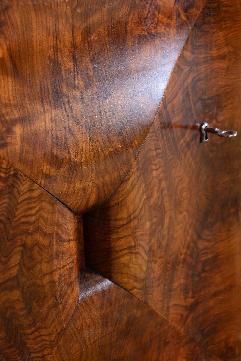 Art Deco Writing Desk in Mahogany and Walnut, 1920s