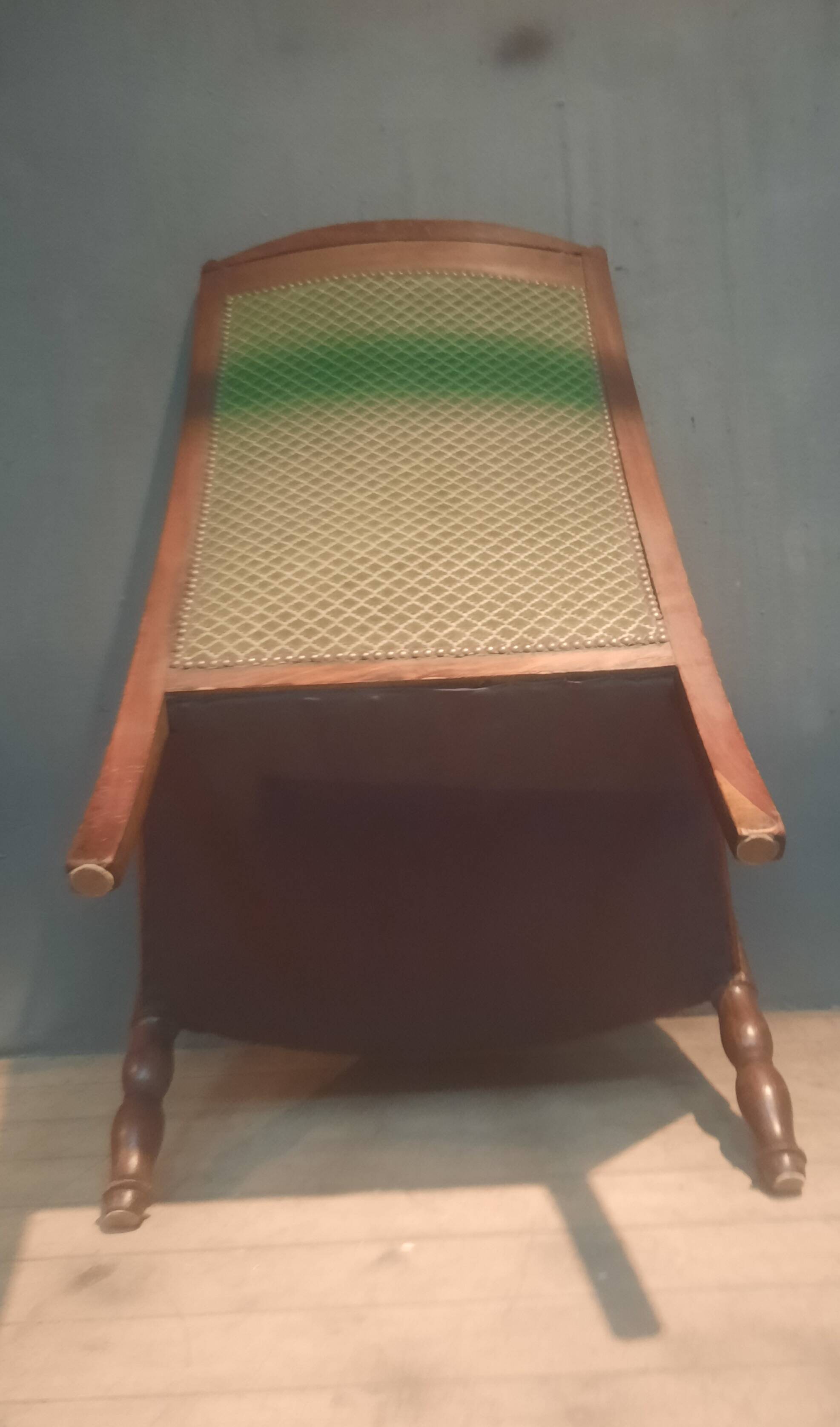 Empire bergère in mahogany veneer