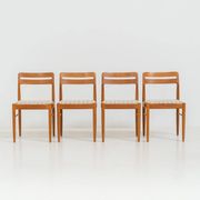 Ensemble de 4 chaises de salle à manger par H.W. Klein pour Bramin