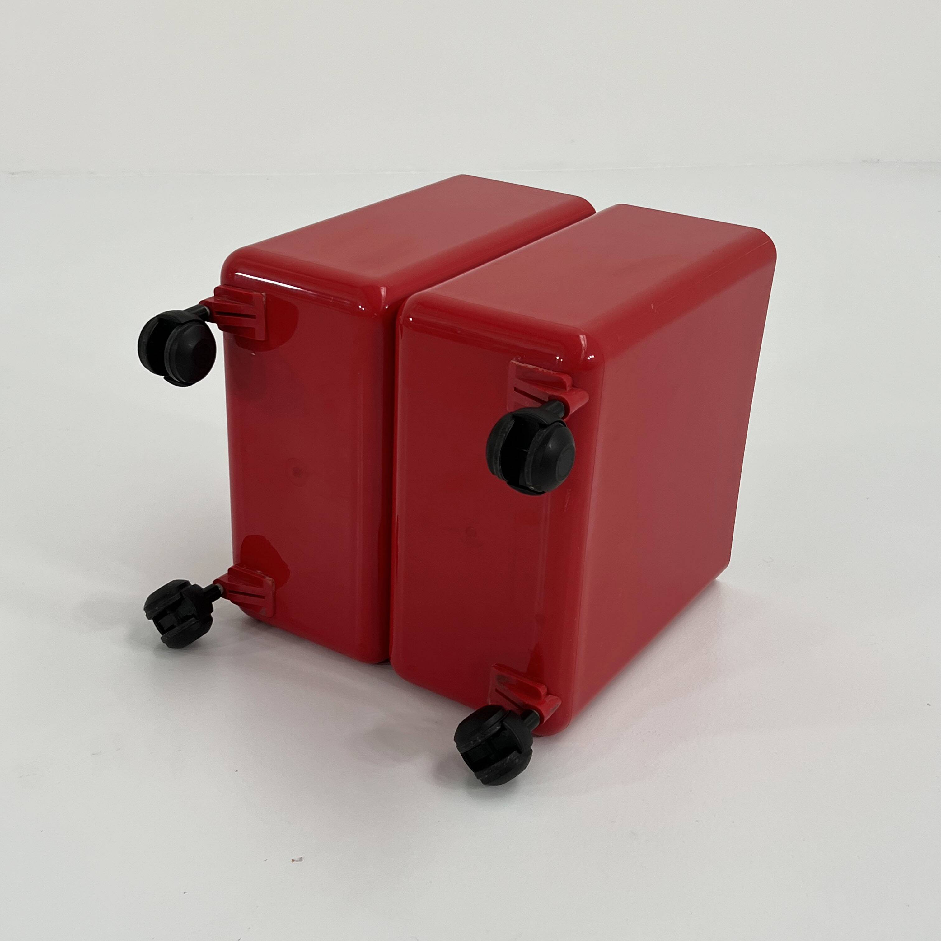 Magazine/document rack on wheels by Georges Coslin for Longato, 1960