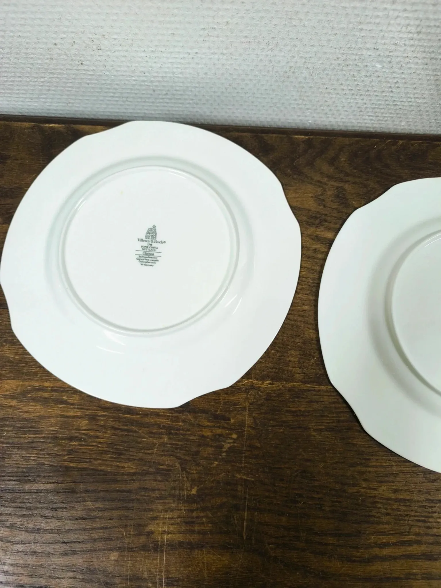 Set of Villeroy & Boch "Clarissa" plates - Bone China - Ø 26.5 cm