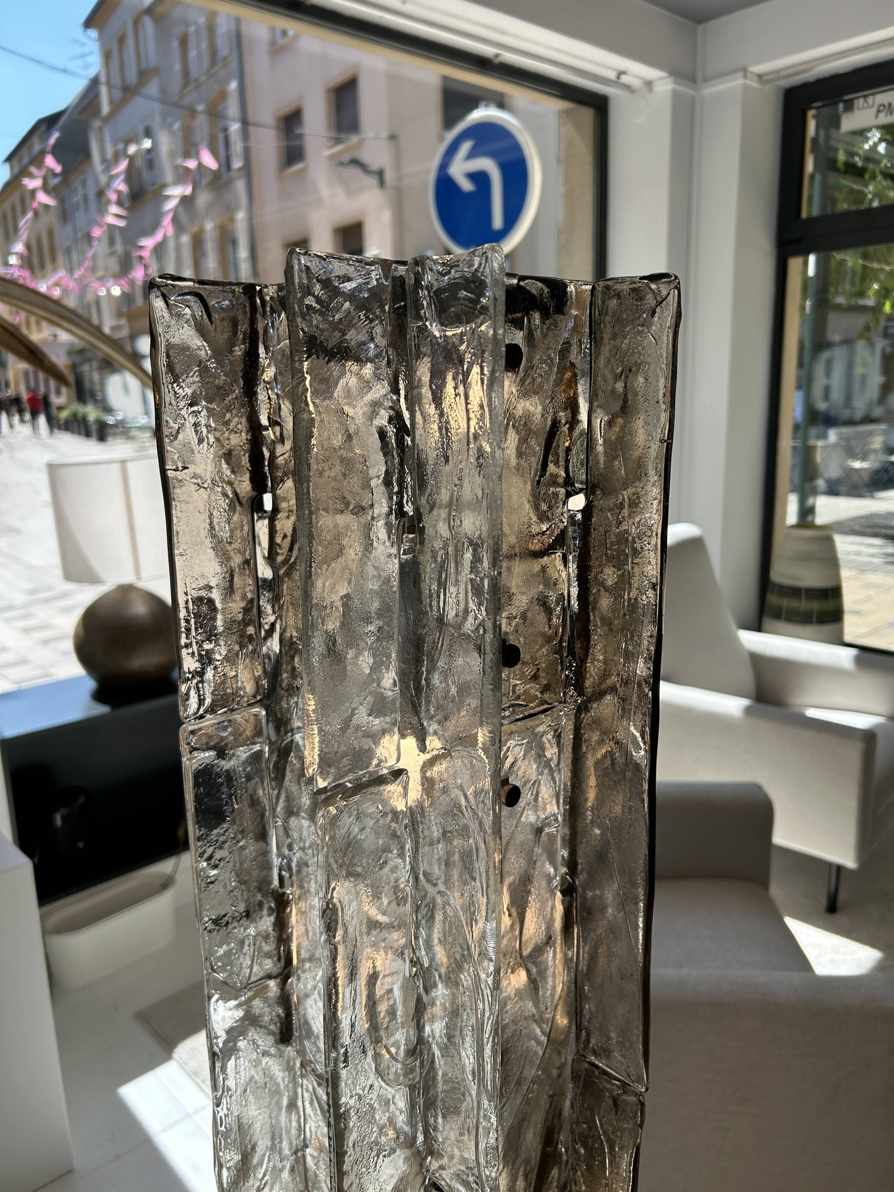 Murano glass floor lamp, Carlo Nason for Mazzega 1970s