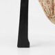 Art Nouveau side table in blackened wood with storage basket, Belgium ca. 1910