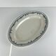 Large oval ironstone dish model "Laurels" by Moulins des Loups - Hamage, 1900