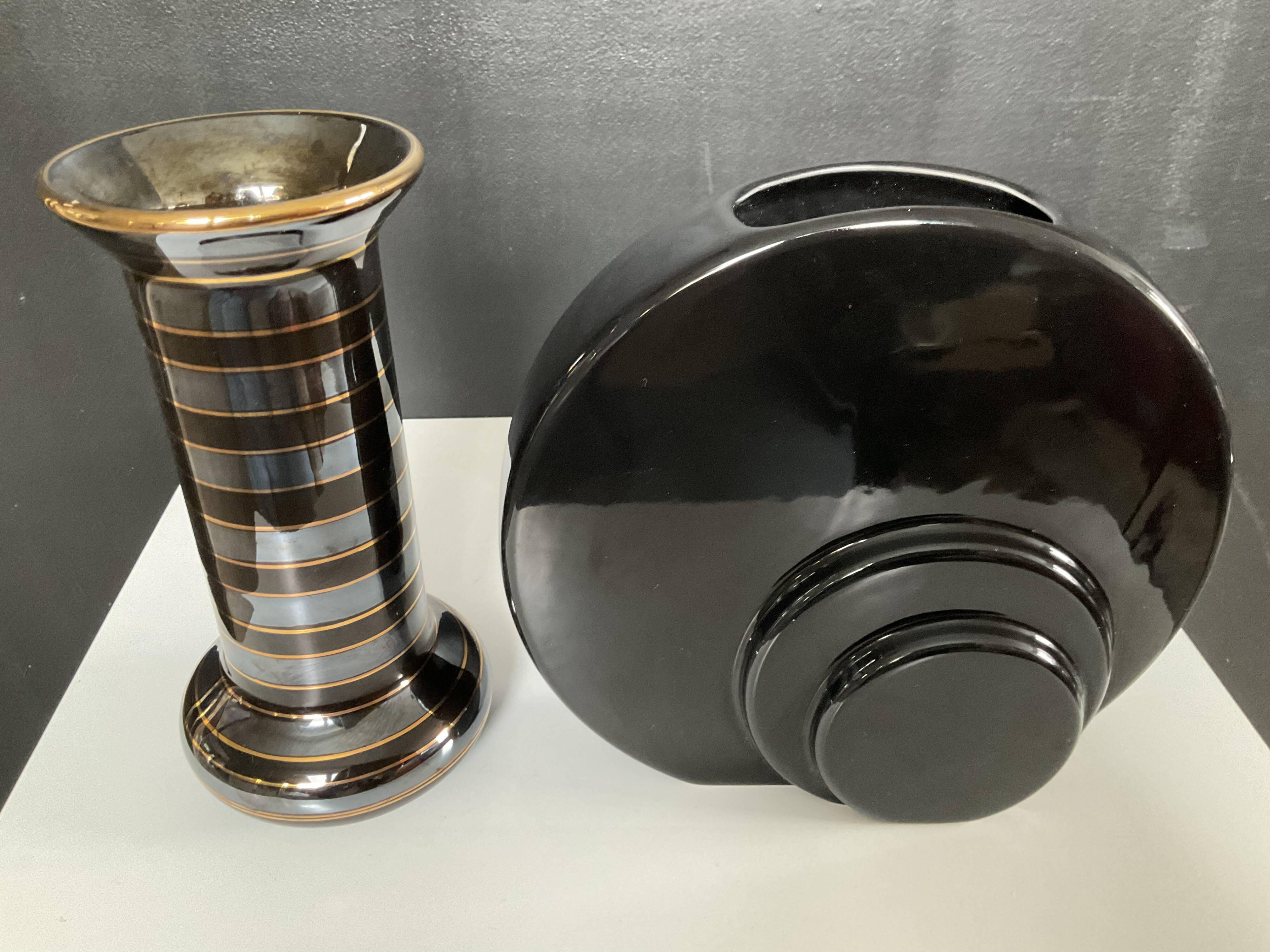 Pair of Art Deco ceramic vases