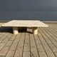 Travertine coffee table Angelo Mangiarotti for Up&Up 1970s