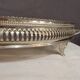 Silver metal serving tray