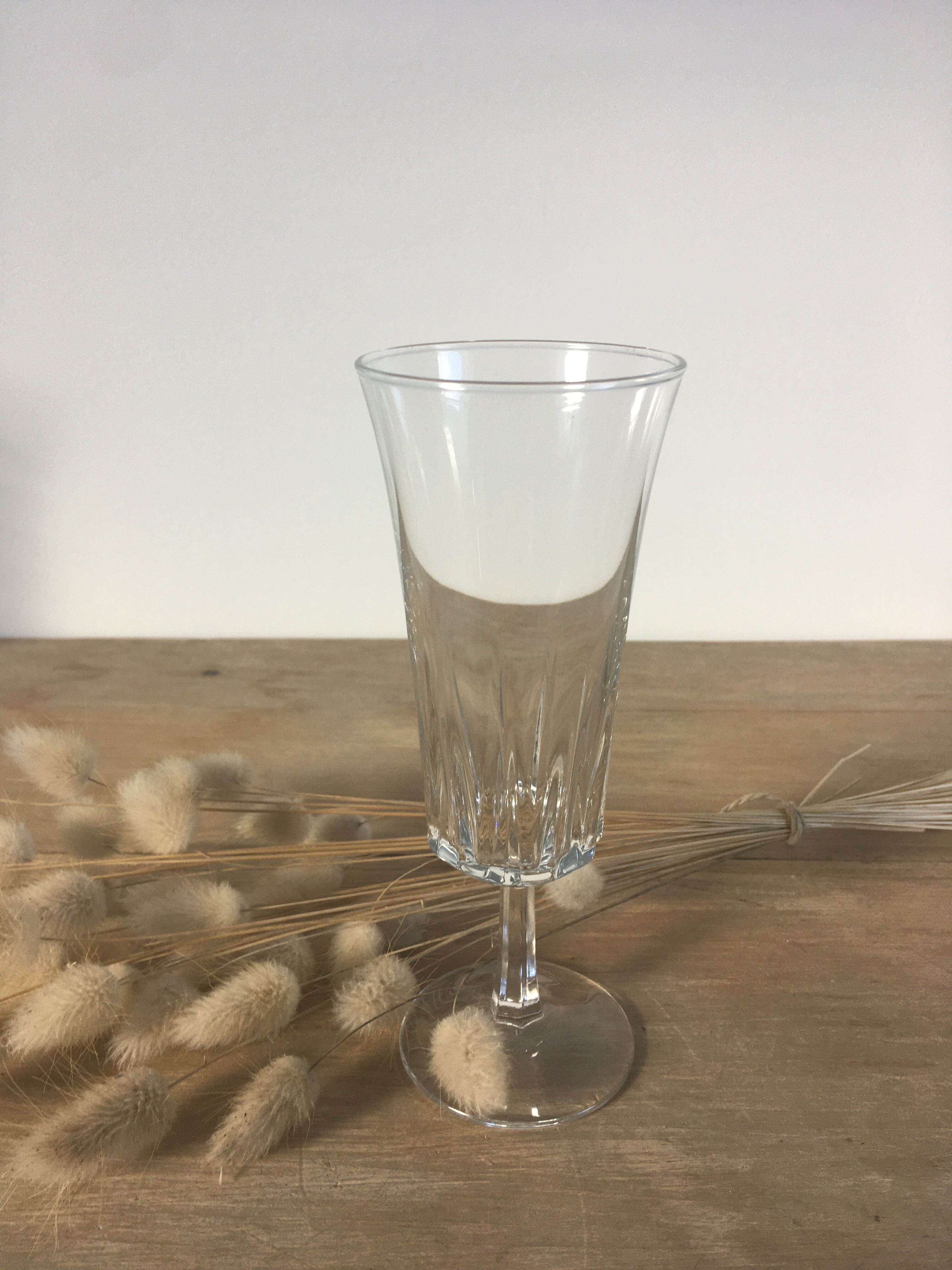Vintage champagne flutes