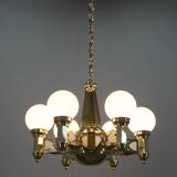 Rare Art Nouveau Chandelier by Emil Kralik for Vulkania, 1920s