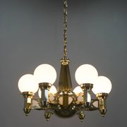 Rare Art Nouveau Chandelier by Emil Kralik for Vulkania, 1920s