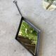Miroir brutaliste losange en fer