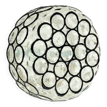 Applique murale en verre Mid-Century Modern de Limburg, Allemagne, années 1960/1970