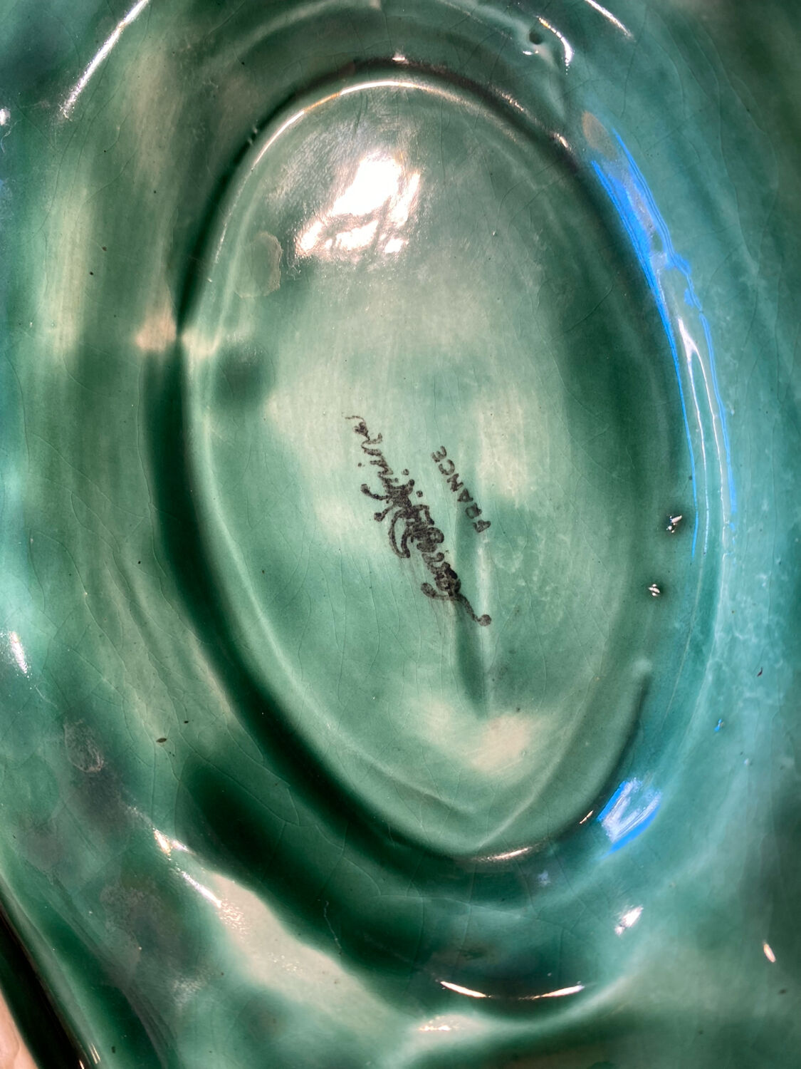 Barbotine Soup Tureen Sarreguemines