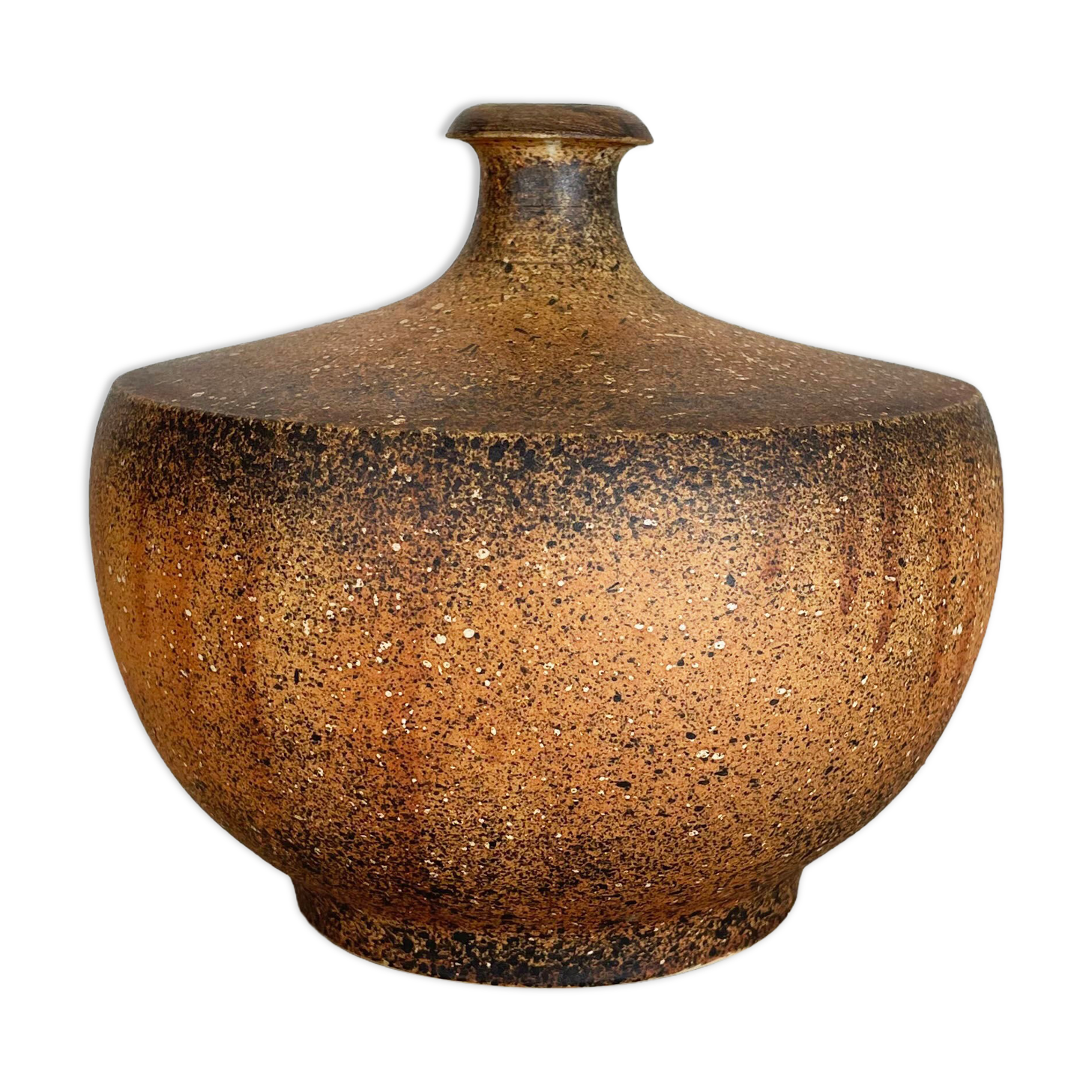 Abstract Ceramic Studio Pottery Ufo Vase by Gerhard Liebenthron, Germany, 1980s