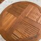 Folding garden table in solid teak Proloisirs parasol 80cm