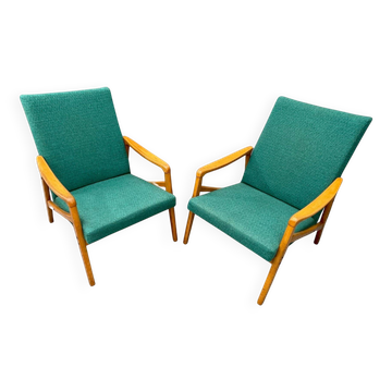Pair of vintage armchairs by Jiří Jiroutek for Interiér Praha, 1960