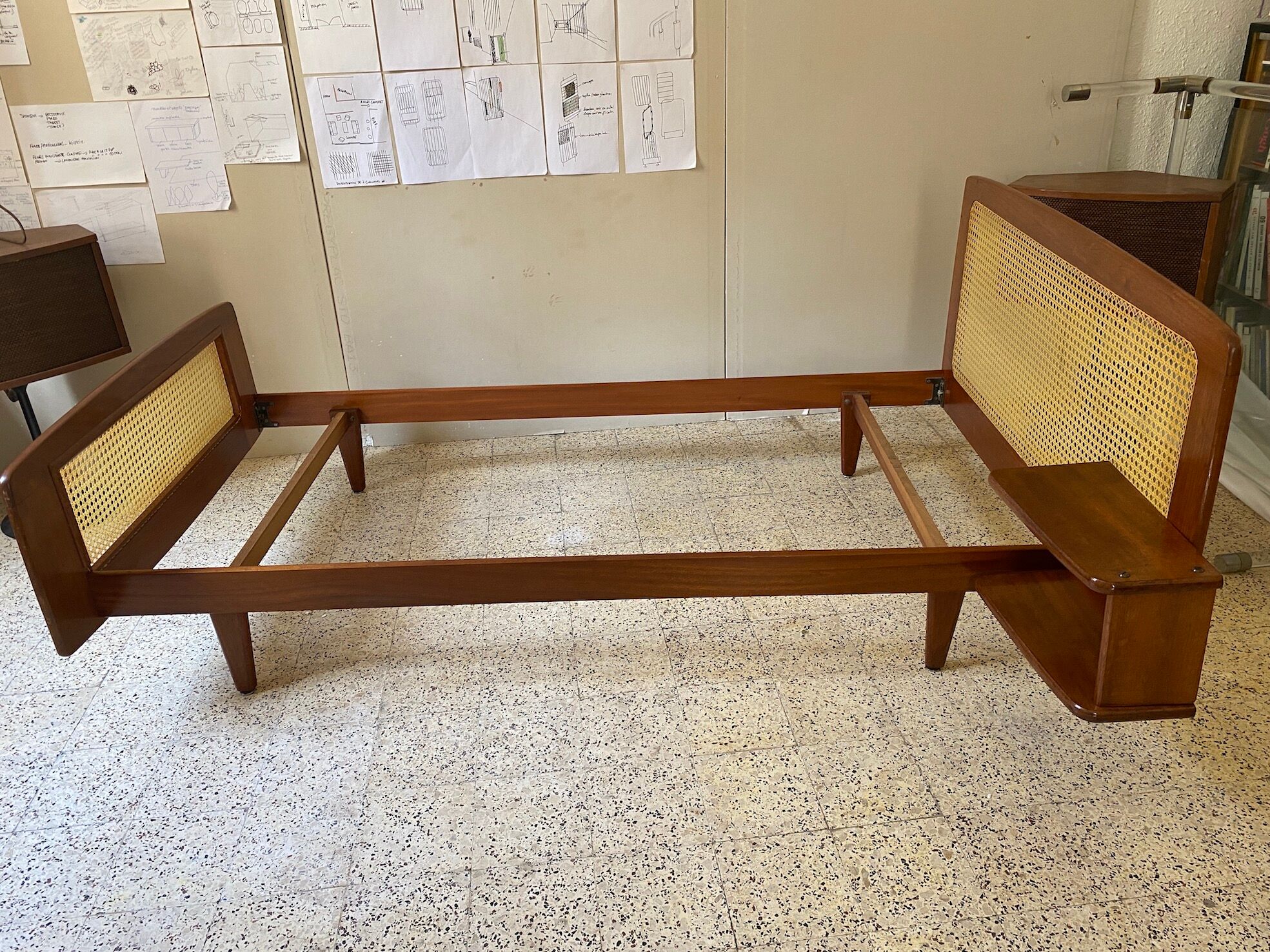 Bed produced by SNA Roset around 1960