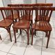 Suite de 6 chaises de Bistrot vintage années 1950
