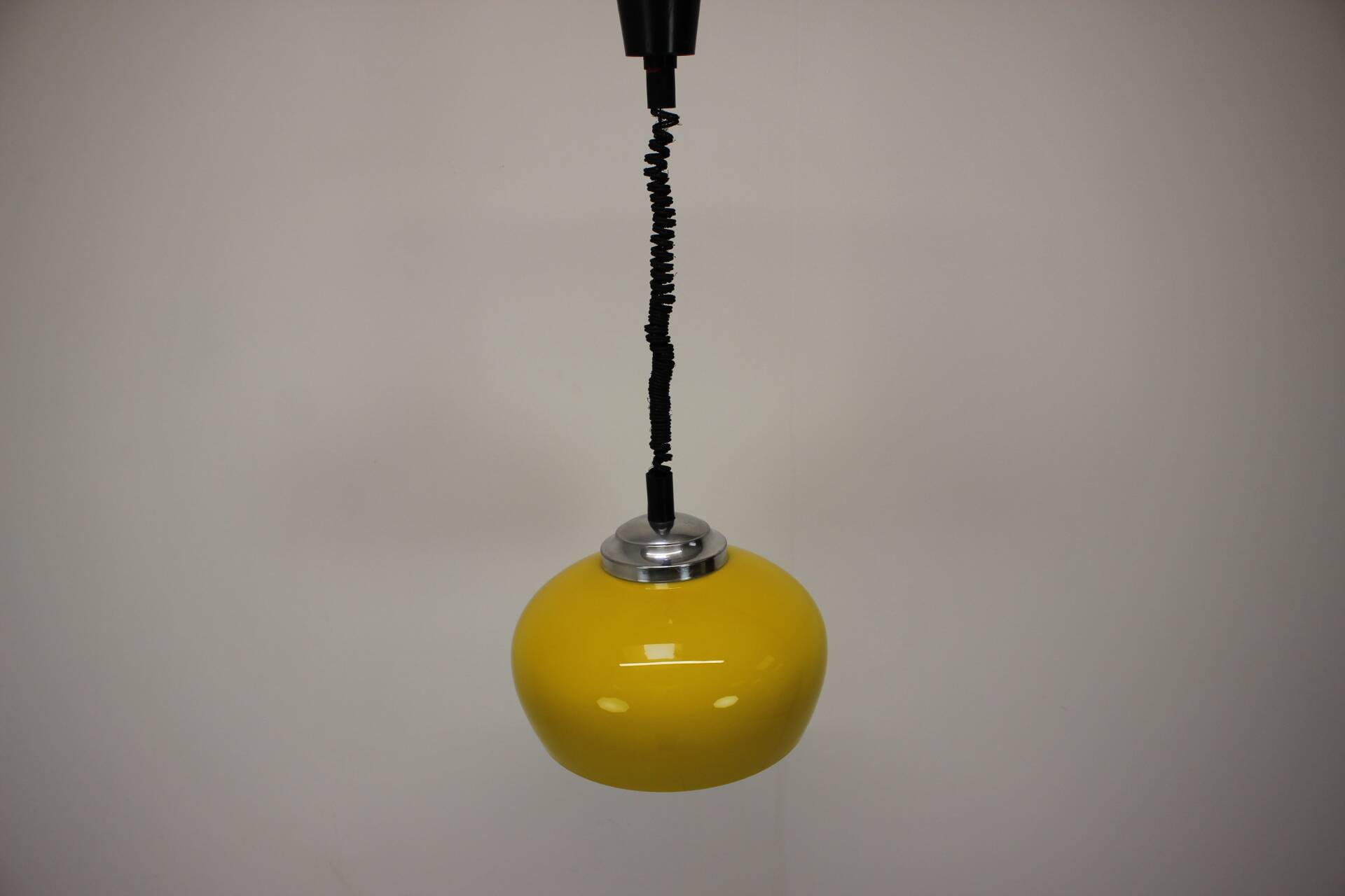 Adjustable Mid Century Pendant in the style of Meblo, 1980's, Czechoslovakia