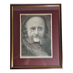 Portrait of Jacques Offenbach inspired by a photograph by Nadar, Framed and signed, 34 x 43 cm