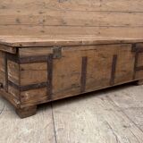 bench - teak chest from Burma with original fittings