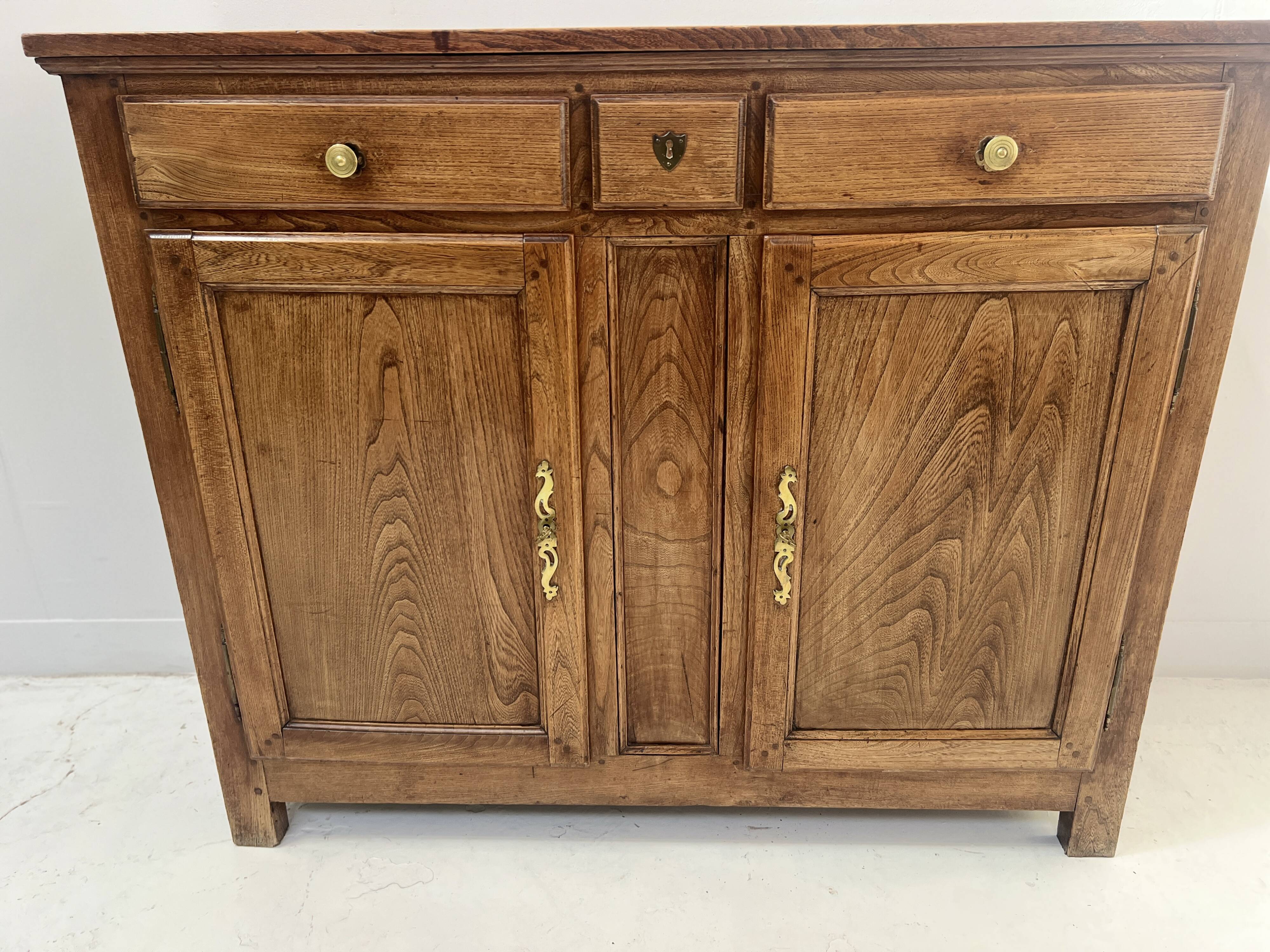 19th-century solid ash Parisian buffet