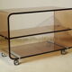 Table basse en plexiglas Michel Dumas vintage
