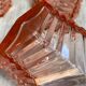 Art Deco Pink Glass Whiskey Glasses