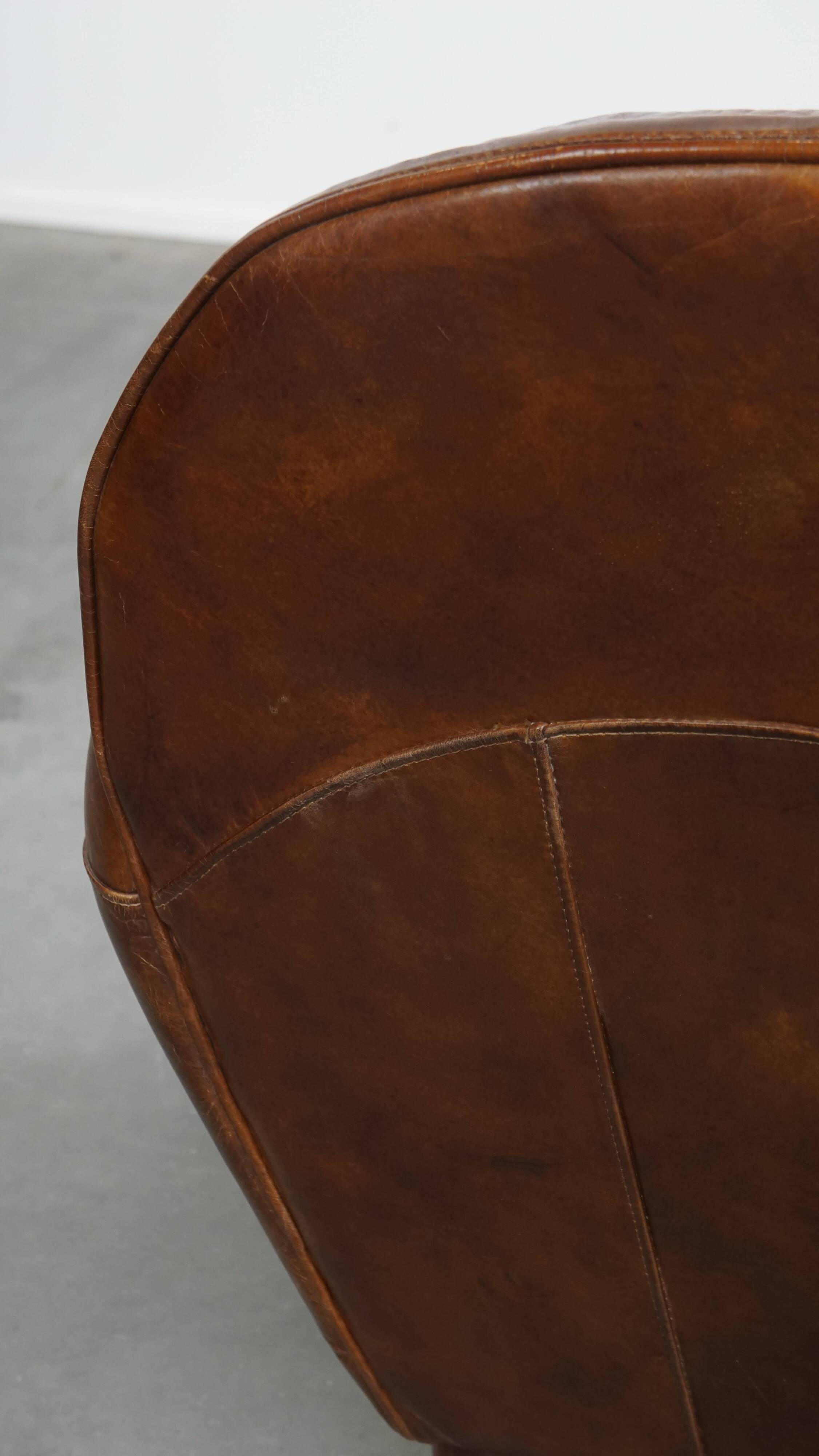 Cowhide Leather Design Armchair
