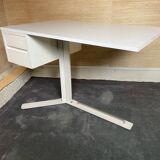 White melamine desk published by Roche&Bobois around 1970.