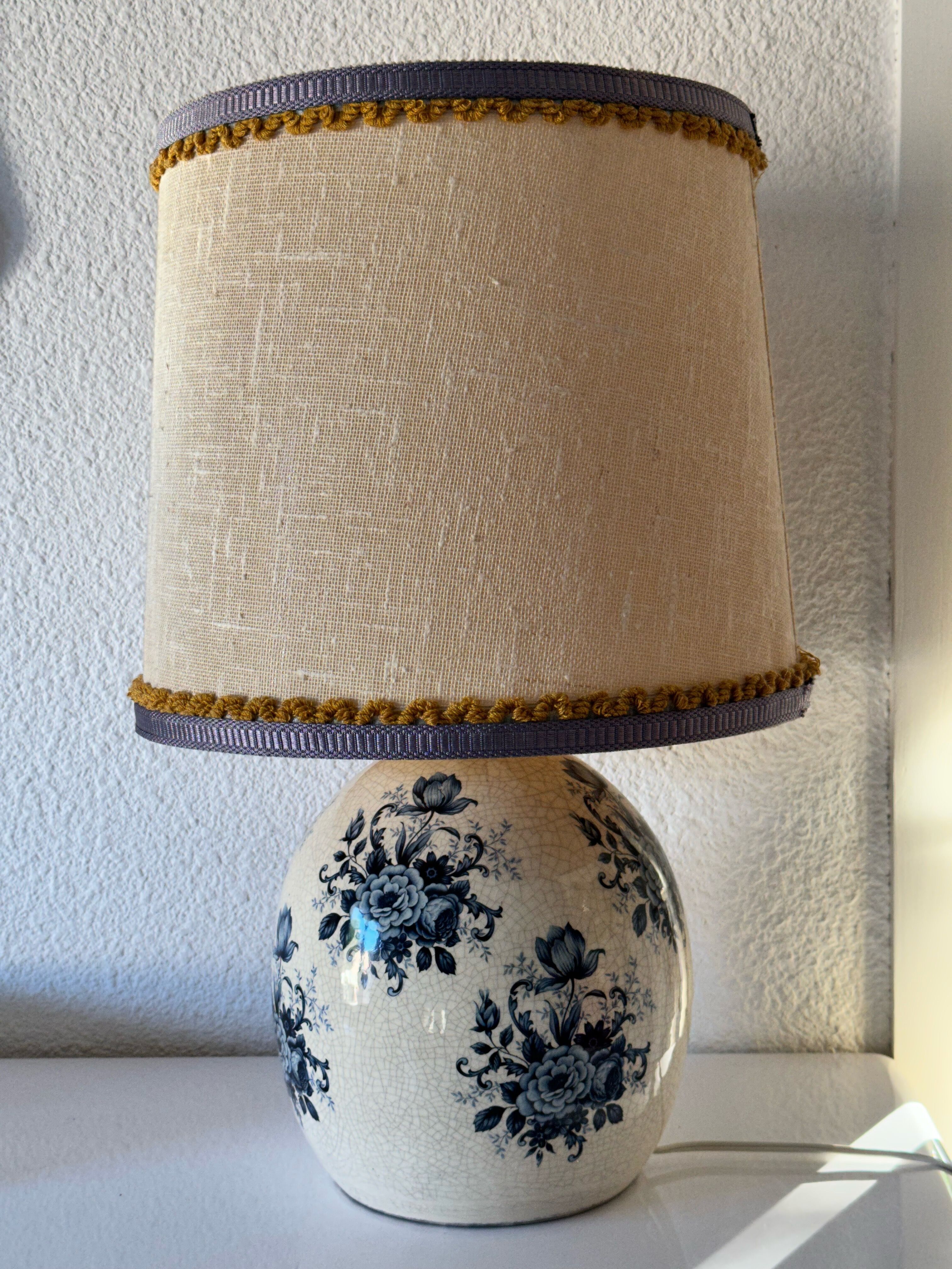Vintage ceramic table lamp from Vallauris from the 60s