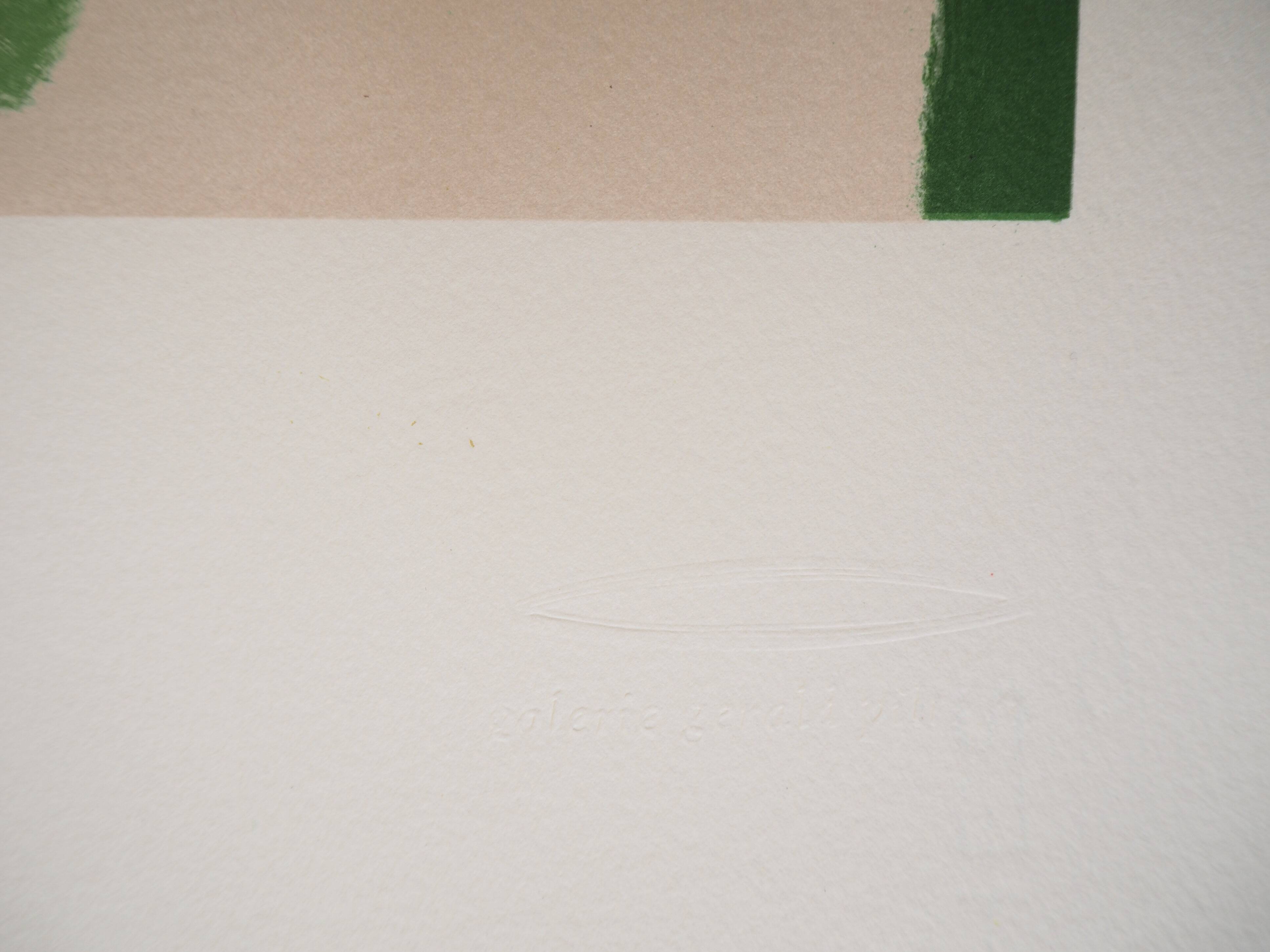 Kasimir Malevich: Smiling portrait, signed lithograph (Mourlot)