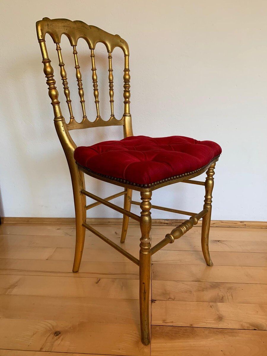 Chaise de salle à manger Chiavari italienne du 19ème siècle
