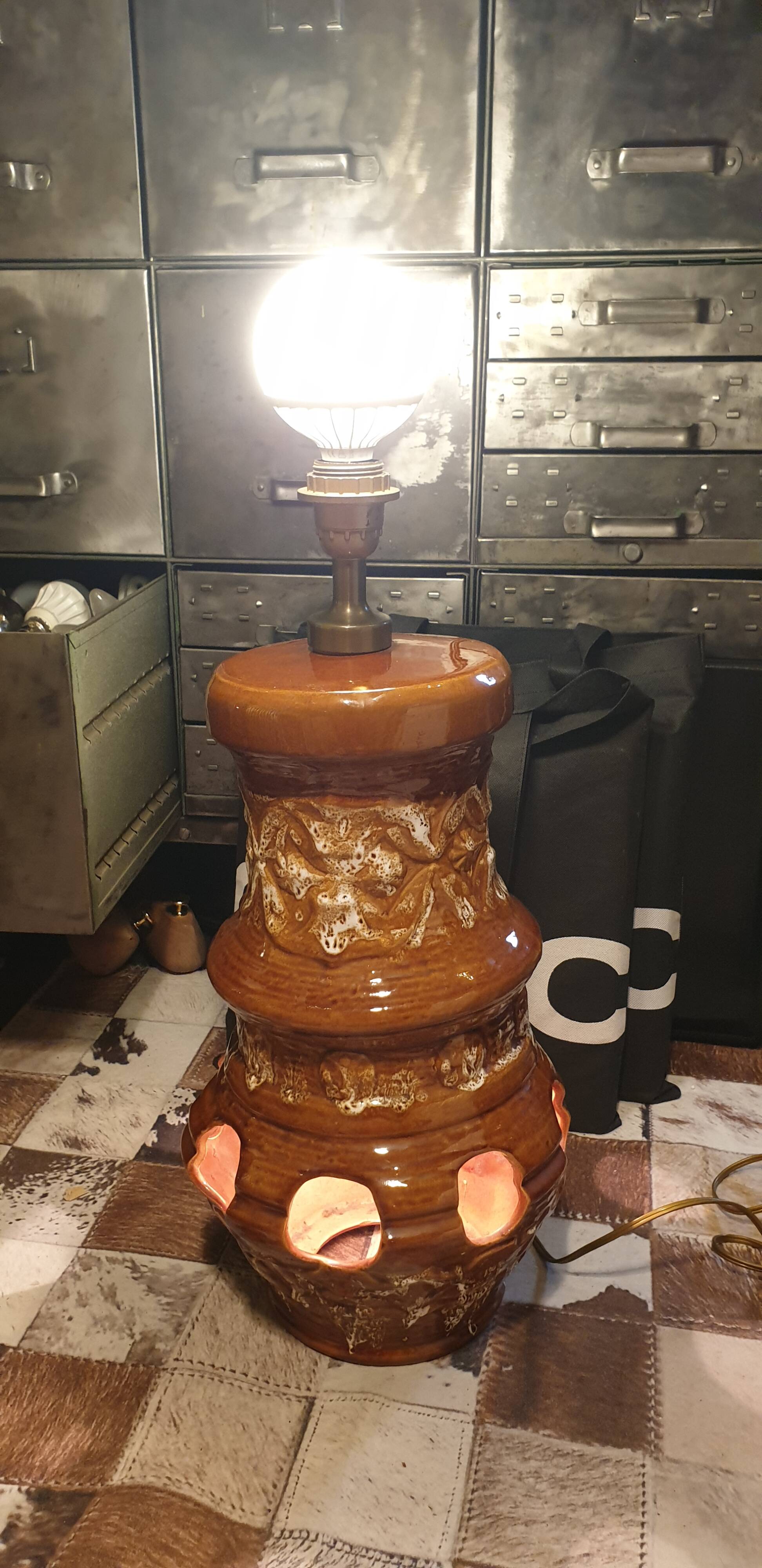 Seventies ceramic lamp