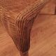Table basse demi-lune en rotin