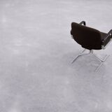 Pair of Vintage Mid-Century German Modern Fabric and Aluminium Chairs Mauser