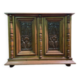 Renaissance style carved oak sideboard