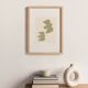 Painting - birds - sage green col. - signed Eawy