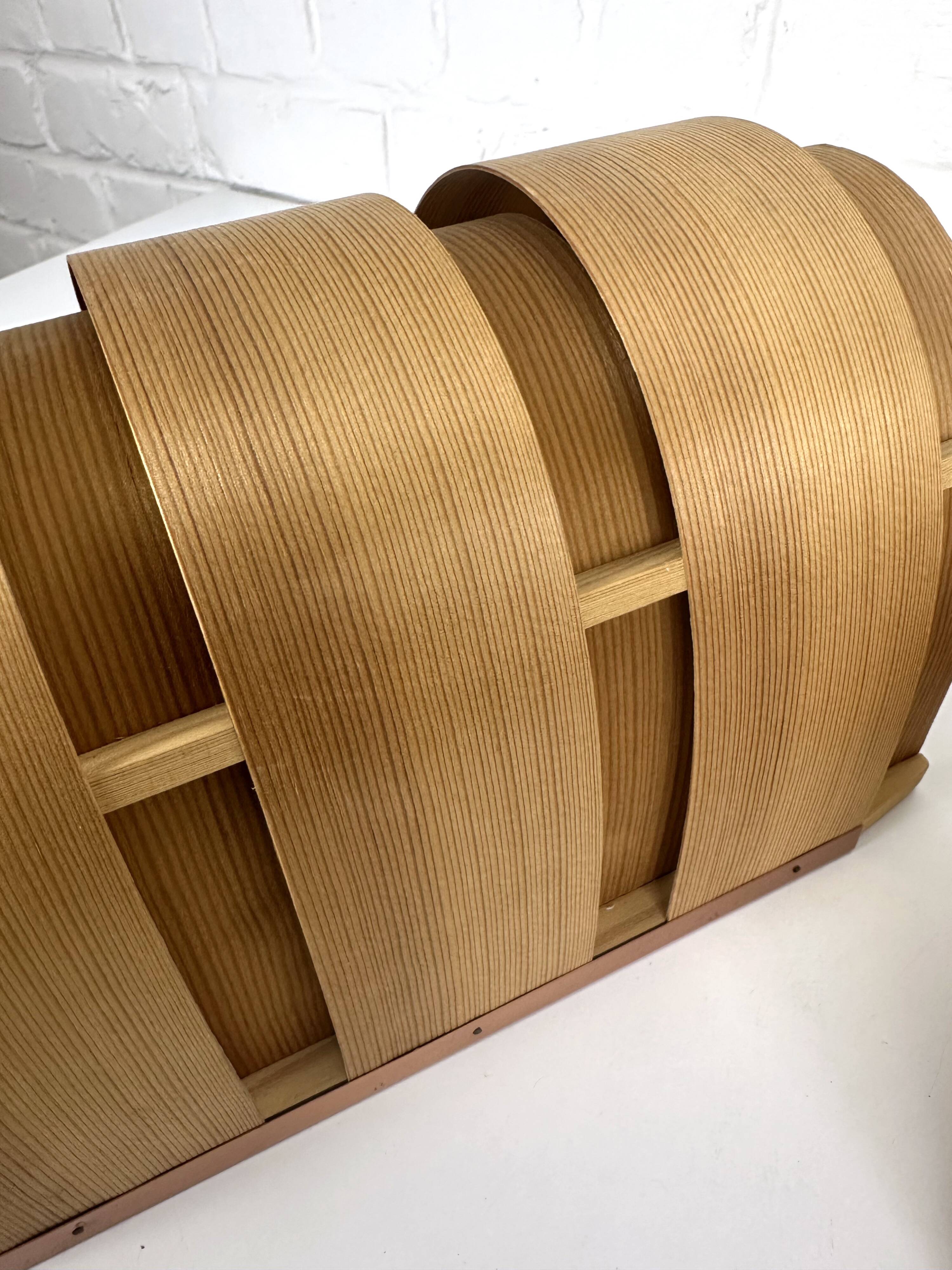 Pair of V155 wall lights in pine by Hans-Agne Jakobsson, Sweden, 1960.