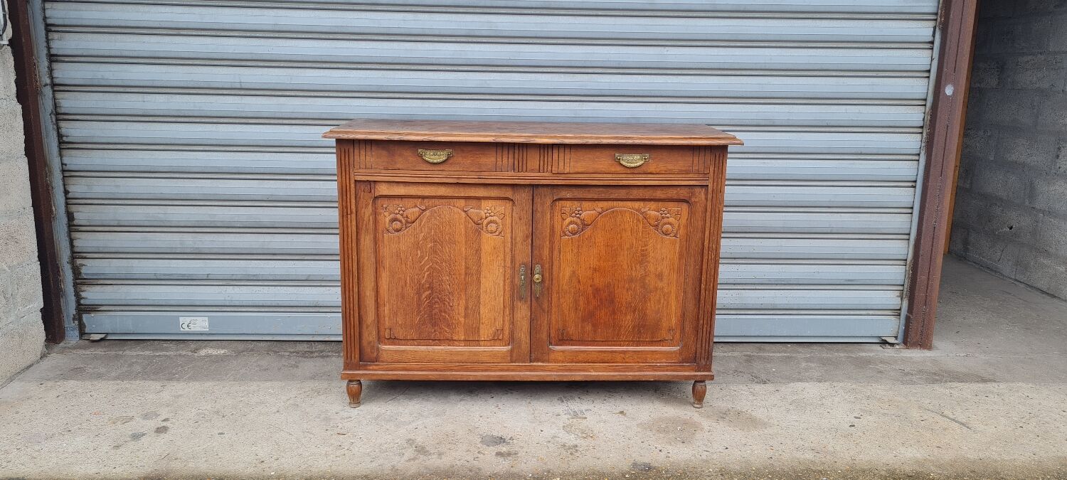 Oak art deco sideboard