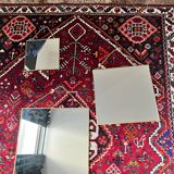 Gold square hanging mirror