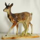 Large young chamois ceramic trinket