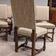 Ensemble de 10 chaises de style louis XIII