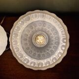 Pair of glass bedside lamps, 1970s