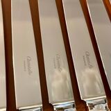Christofle Atlantide model 12 table knives 24.5 cm very good condition