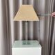 Vintage Hollywood Regency Acrylic Table Lamp with Original Woven Shade