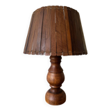 Large teak lamp from the 60s